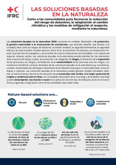 Las Soluciones Basadas En La Naturaleza | IFRC